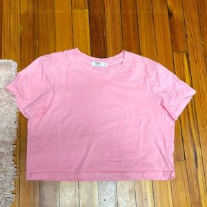 Pink Cotton On Crop Tee ($15)